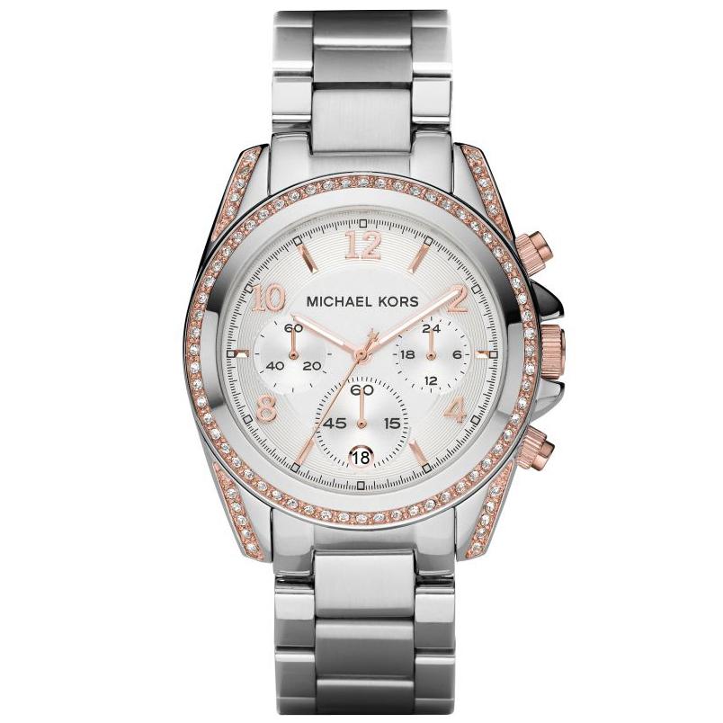 Michael Kors Ladies Runway Two-Tone Silver Watch - MK5459